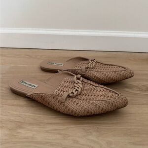 Steve Madden Tan Woven Women's Mules Size 11